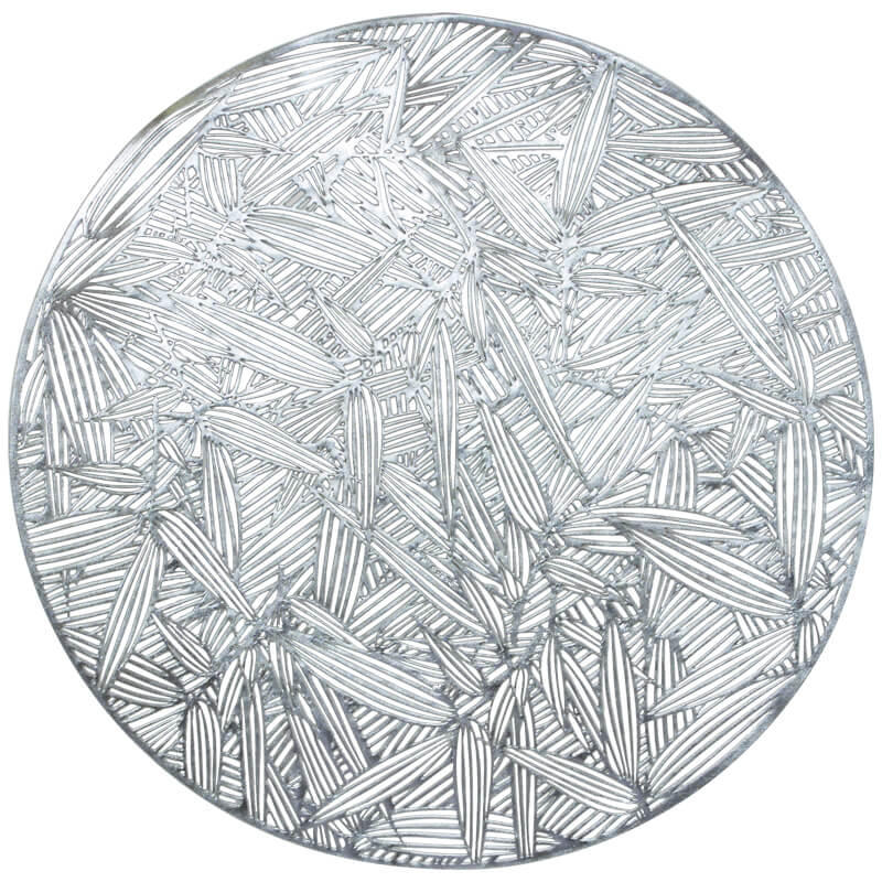 SILVER ROUND PLACEMAT 38CM