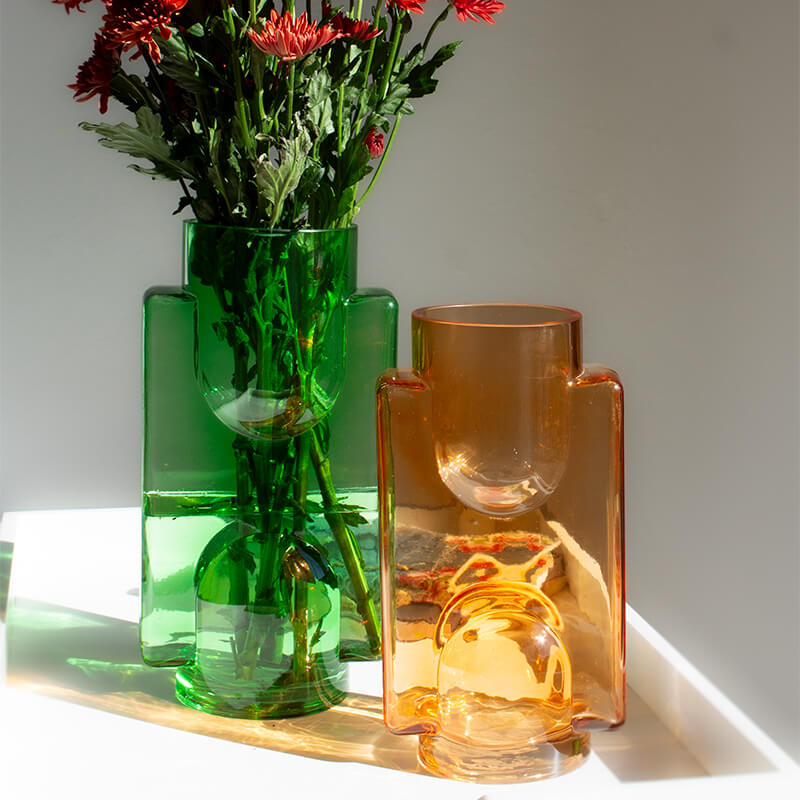 GREEN LAUTNER VASE 30X16CM - Image 3