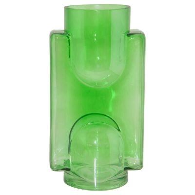 GREEN LAUTNER VASE 30X16CM