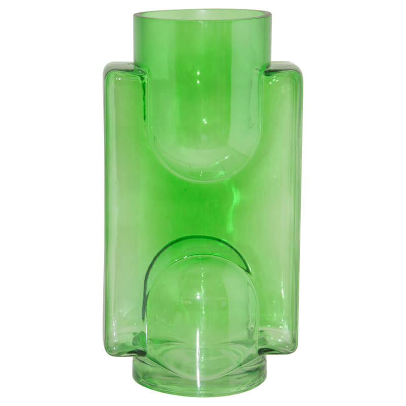 GREEN LAUTNER VASE 30X16CM