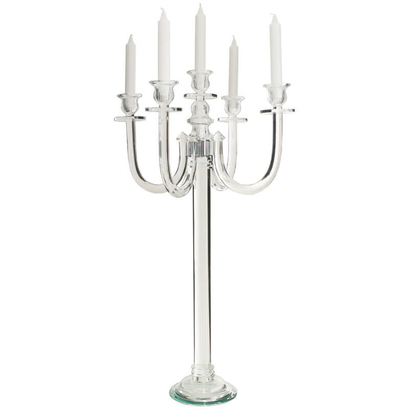 CRYSTAL 5 ARM CANDELABRA 70CM - Image 2