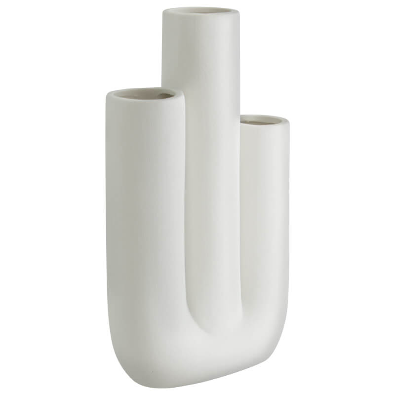 THREE PIPE CERAMIC VASE 16X7X28CM - Image 2