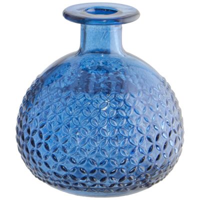 BLUE DIAMOND BUD VASE 12CM