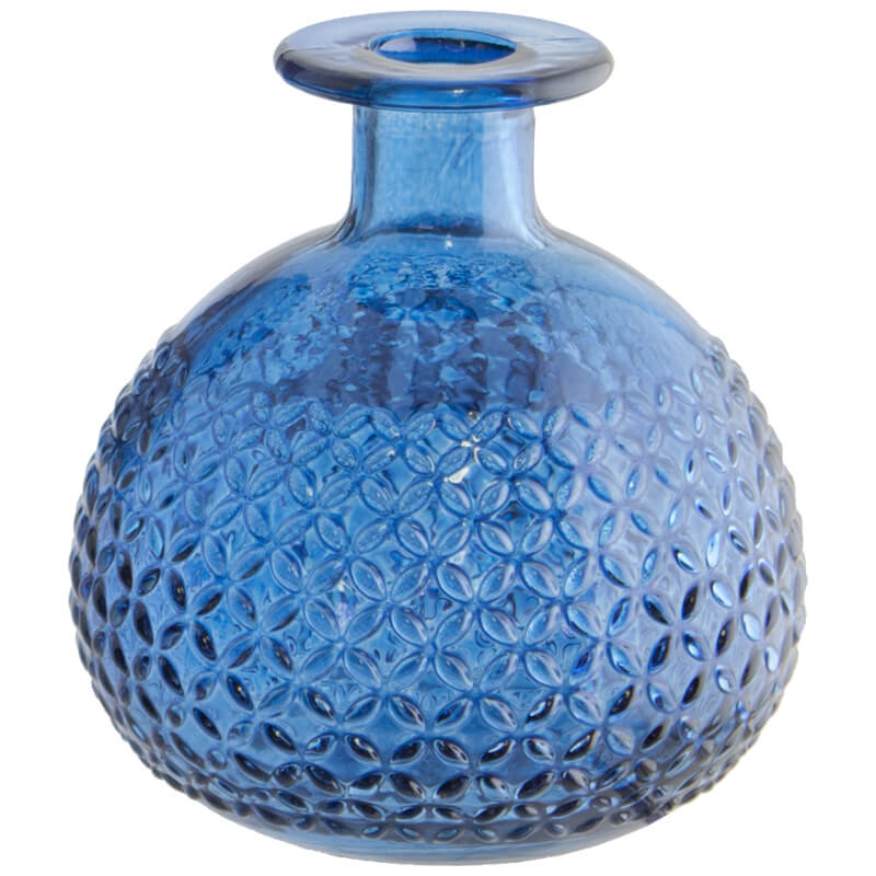 BLUE DIAMOND BUD VASE 12CM