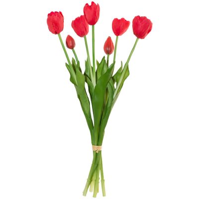 RED TULIP 7 SPRAY 43CM