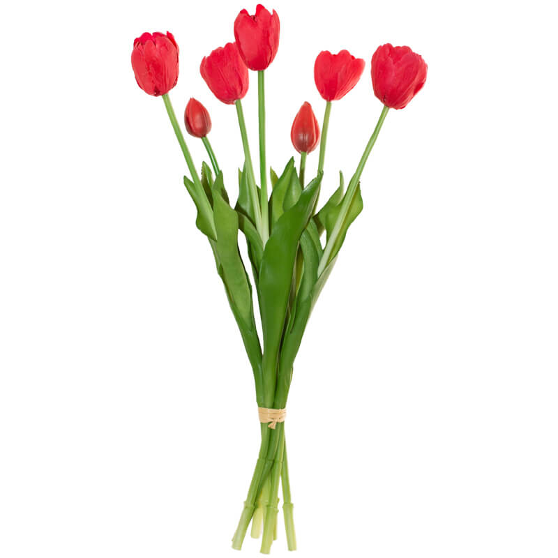 RED TULIP 7 SPRAY 43CM