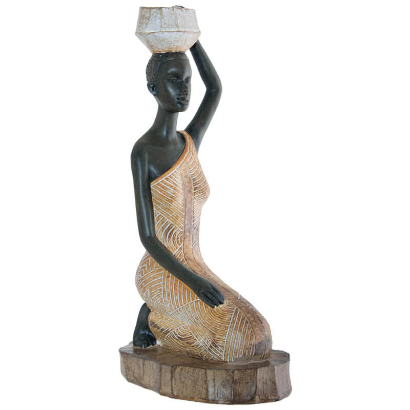 SHONA LADY HAND ON HEAD 24CM - Image 2