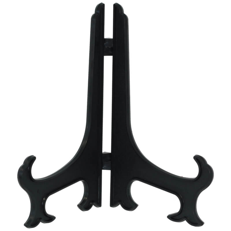 BLACK PLATE STAND 22CM