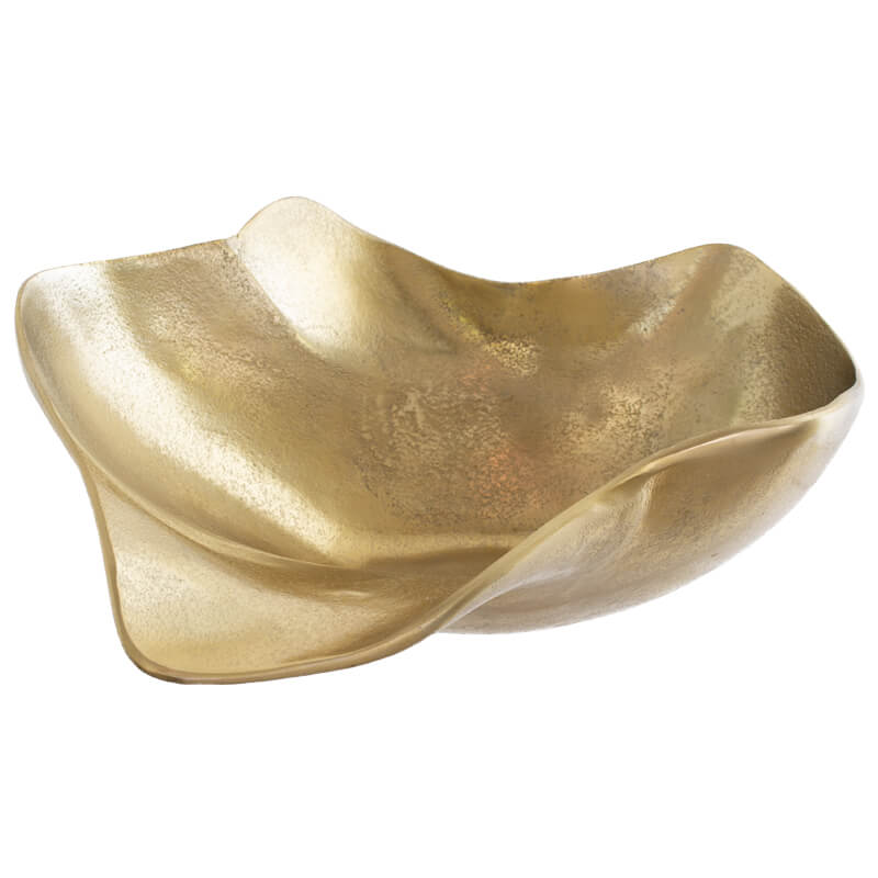 UNEVEN BOWL GOLD 35X28X16CM - Image 4