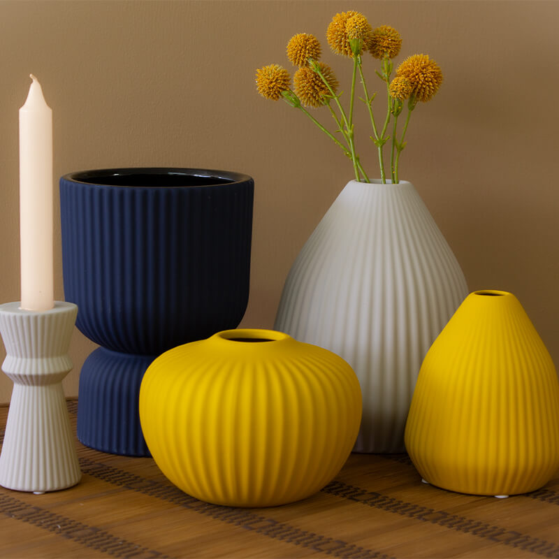CREAM CANDLE HOLDER 13CM - Image 3