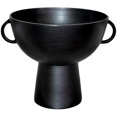 BLACK FTD BOWL/HANDLE 34X29X26CM