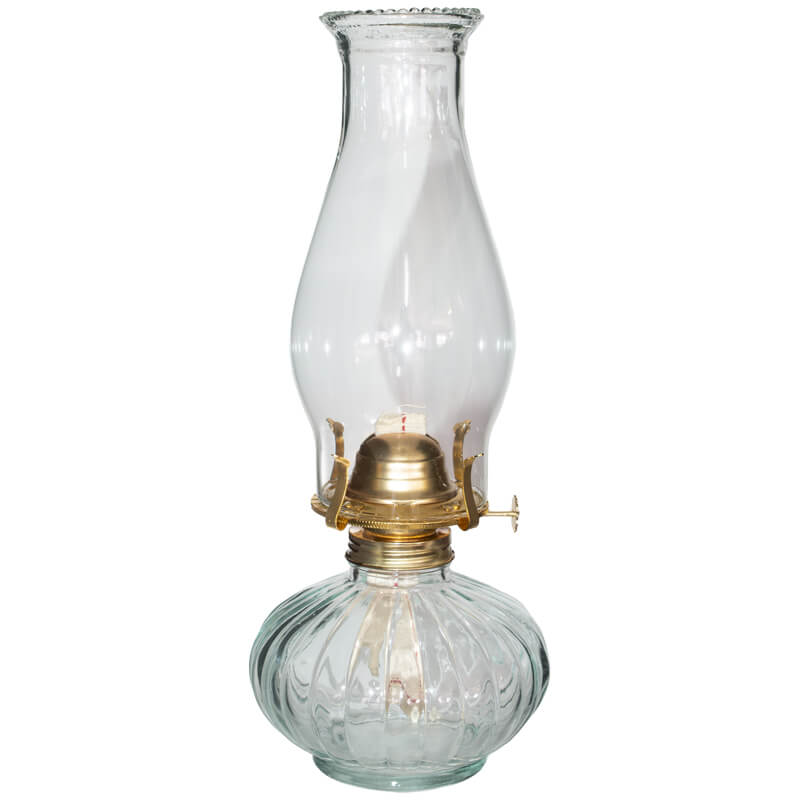 KELLY GLASS OIL LAMP 35CM
