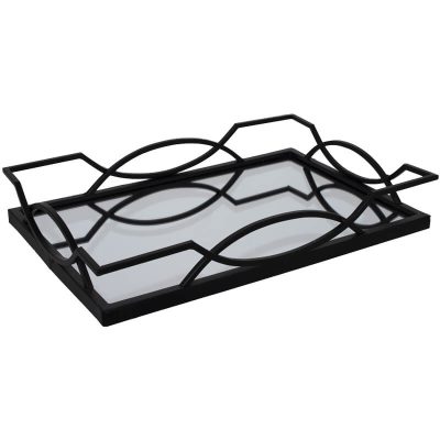 METRO METAL TRAY BLACK 53X35CM
