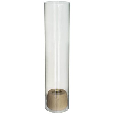 TAGER WOOD & GLASS C/HOLDER 30X7C