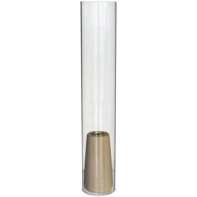 TAGER WOOD & GLASS C/HOLDER 38X7C