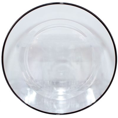 SOLITO CHARGER PLATE BLACK RIM 33