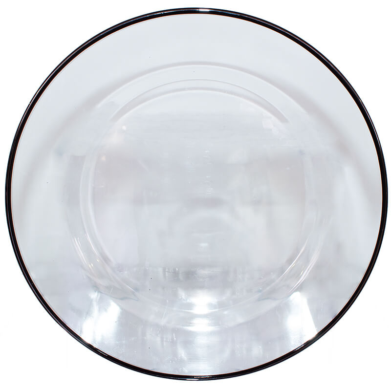 SOLITO CHARGER PLATE BLACK RIM 33