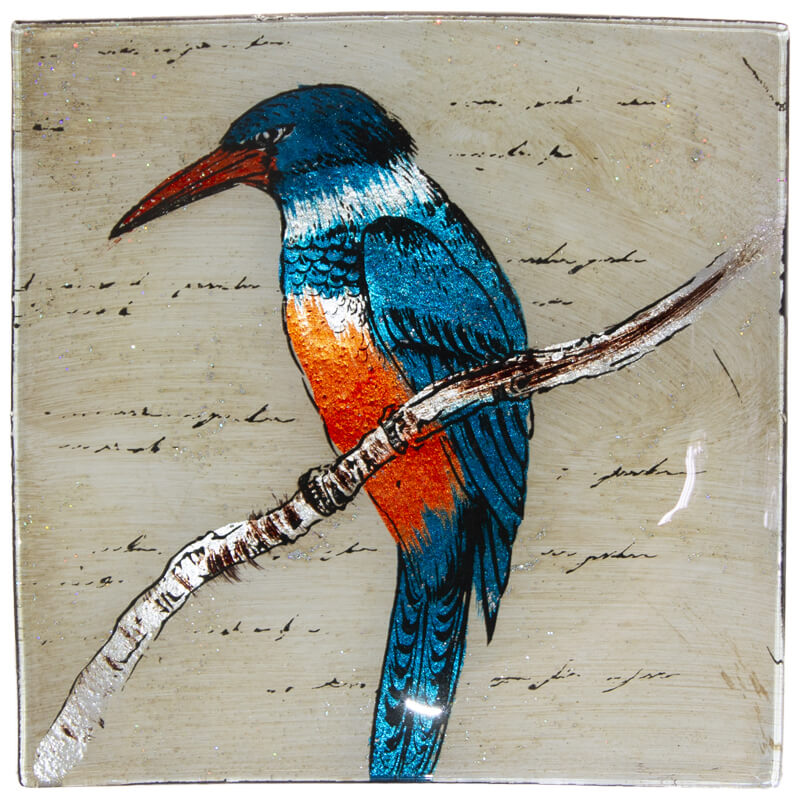 KINGFISHER SQ PLATTER 19X19CM