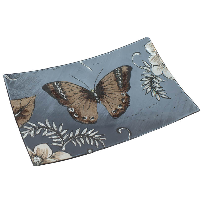 BUTTERFLY SQ PLATTER 23X15CM - Image 2