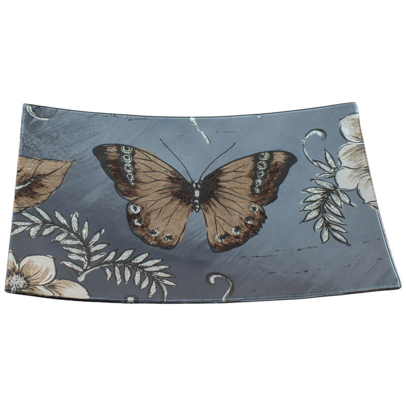 BUTTERFLY SQ PLATTER 23X15CM - Image 3