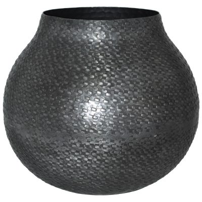 MAU SMALL VASE GRAPHITE 27X27X23C