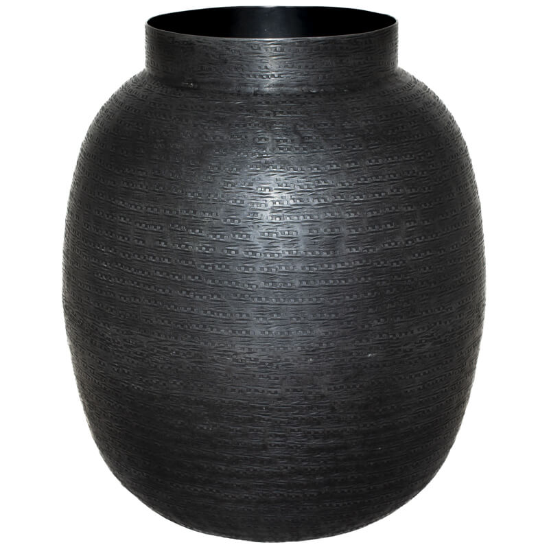 MAU MEDIUM VASE BLACK 35CM