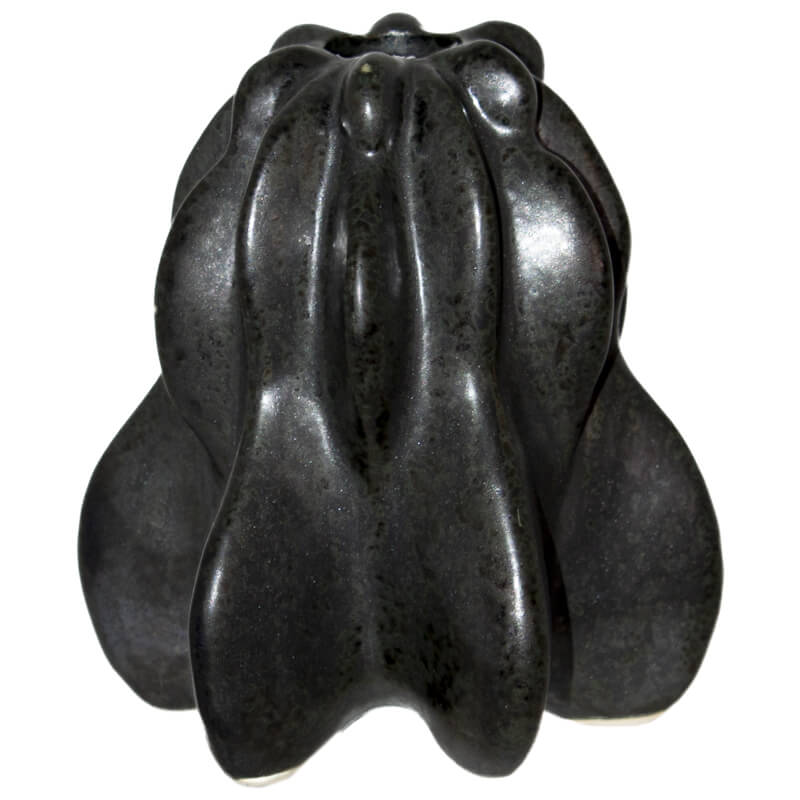 DARK GREY CANDLE HOLDER 12CM
