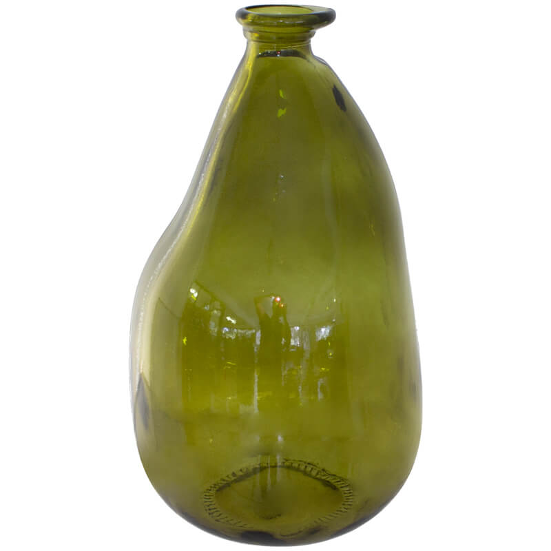 OLIVE GREEN VASE 36CM