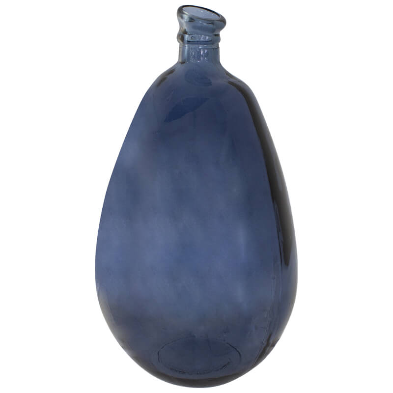 STEEL BLUE VASE 47CM