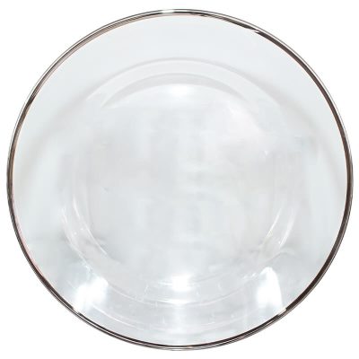 SOLITO CHARGER PLATE SILVER RIM