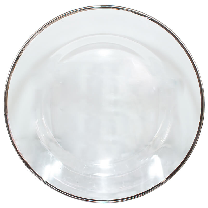 SOLITO CHARGER PLATE SILVER RIM