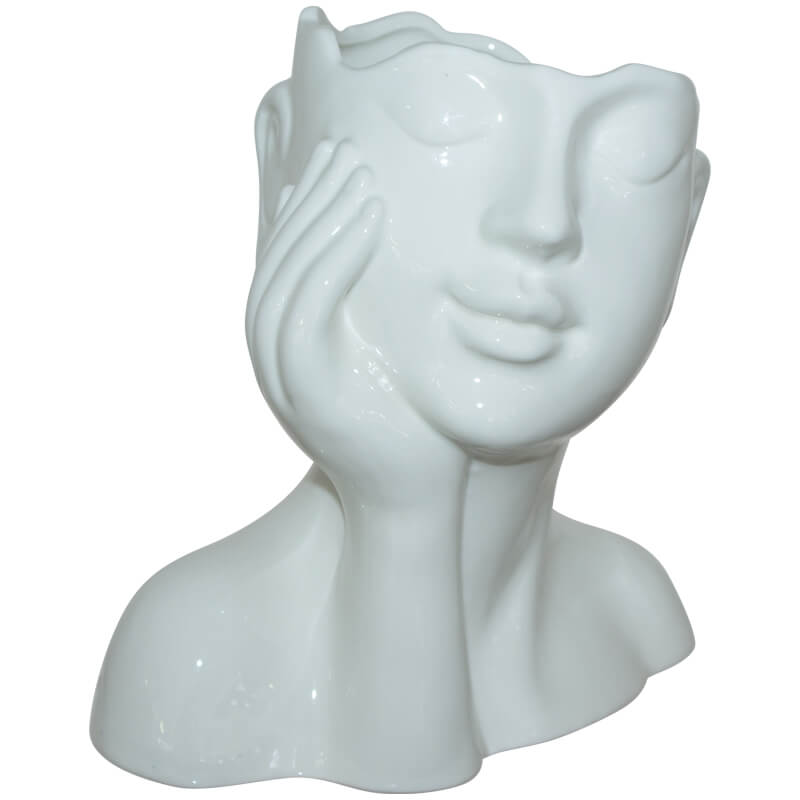 LADY FACE VASE 17CM - Image 2
