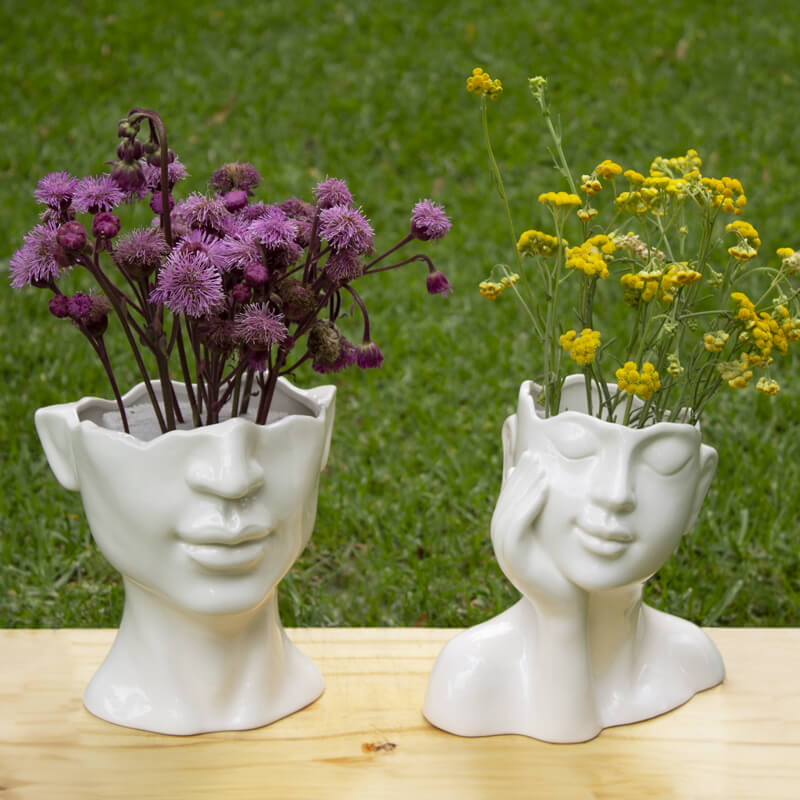 LADY FACE VASE 17CM - Image 3