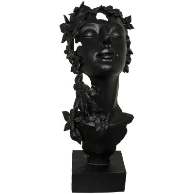 LADY BUTTERFLY ON PLINTH 50CM