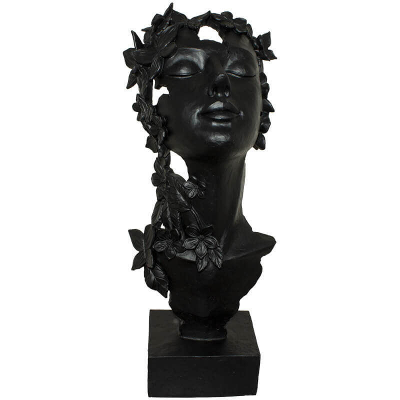 LADY BUTTERFLY ON PLINTH 50CM