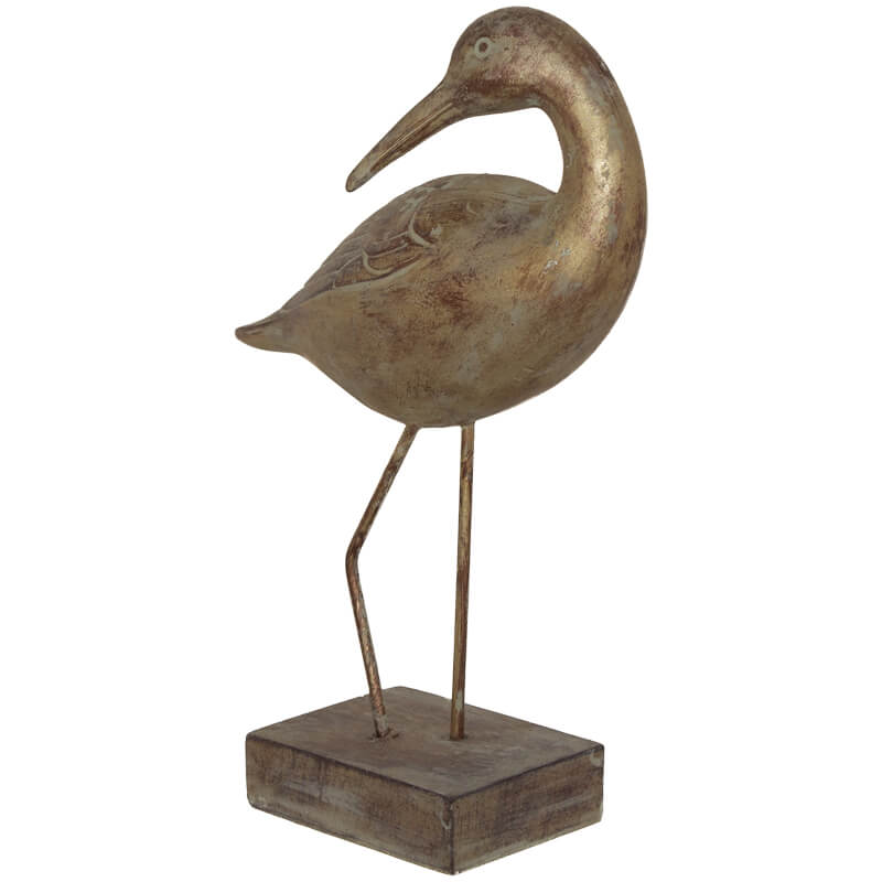 HERON ON PLINTH BEAK UP - Image 2