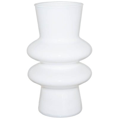 WHITE CONTEMPO VASE 20X11CM