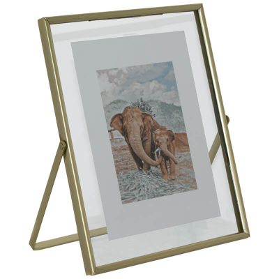 SCANDI PHOTO FRAME GOLD 23X18CM (5X7)