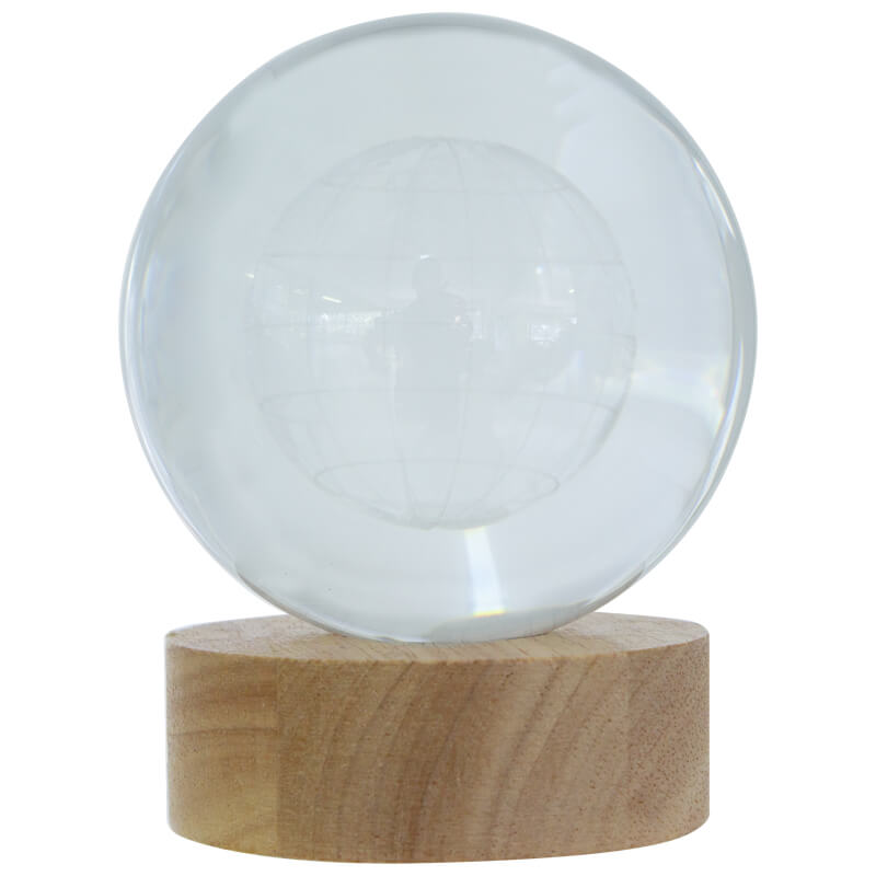 LED BALL DECOR ON STAND 10X10CM GLOBE - Image 2