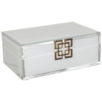 WHITE ACCESSORY BOX 20X13X8CM
