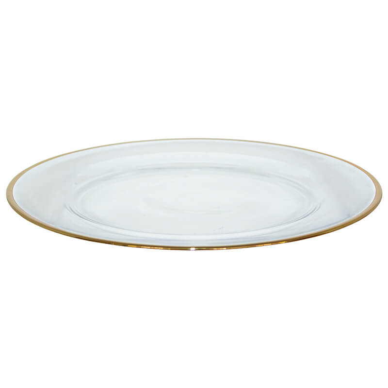 SOLITO CHARGER PLATE GOLD RIM 33C - Image 2