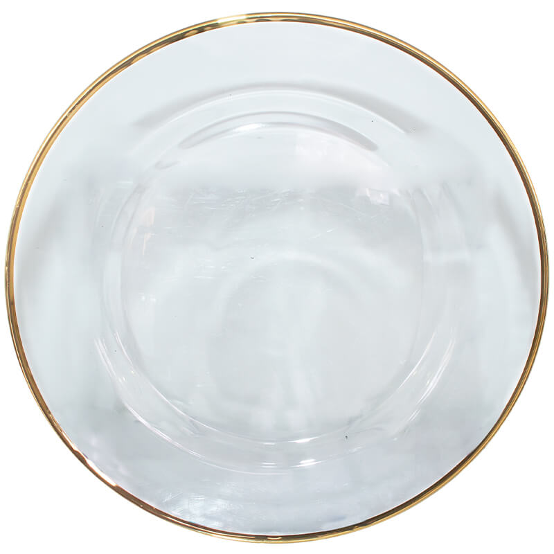 SOLITO CHARGER PLATE GOLD RIM 33C