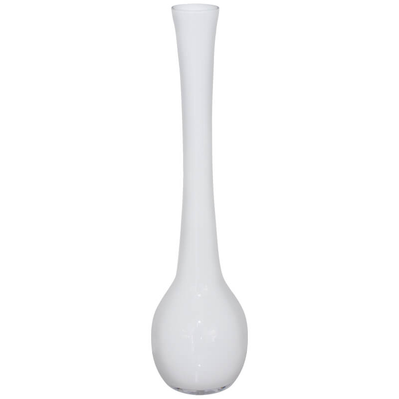 TALL WHITE VASE 40CM