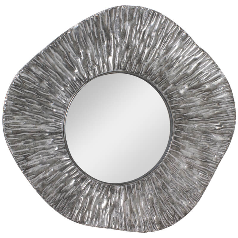 VOLCANIC METAL MIRROR 80CM ANT.SI