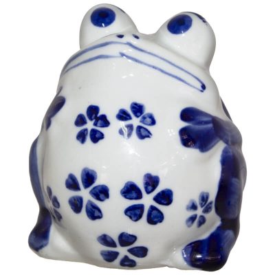 BLUE/WHITE FROG 8CM