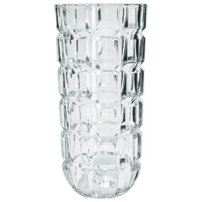 EMERALD CUT VASE 28CM