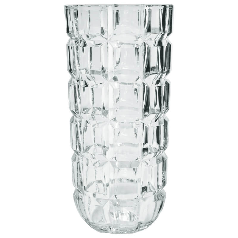 EMERALD CUT VASE 28CM