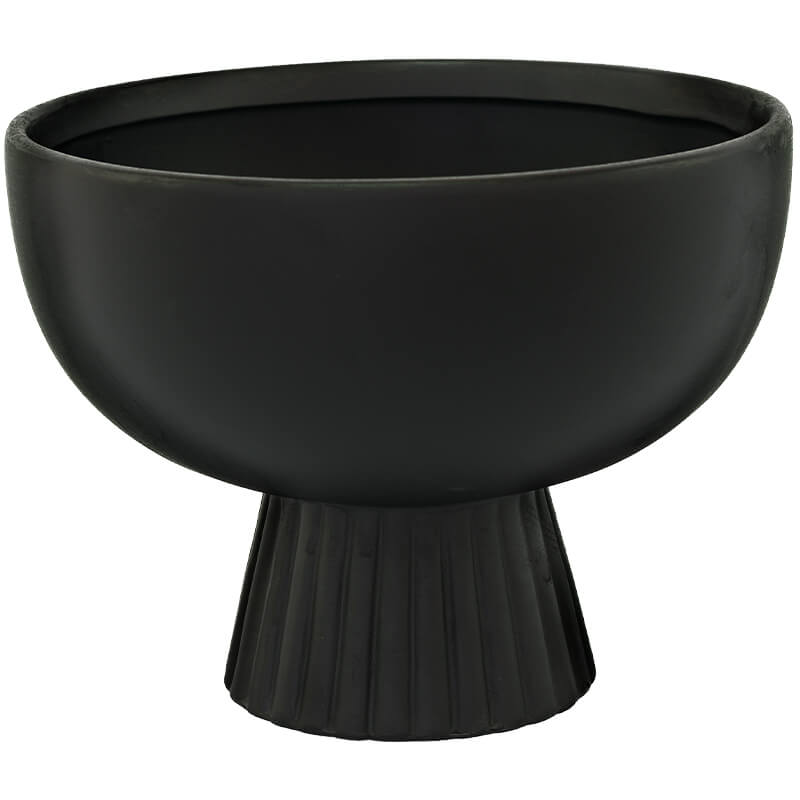 BLACK FTD DECOR BOWL 18X24X24CM
