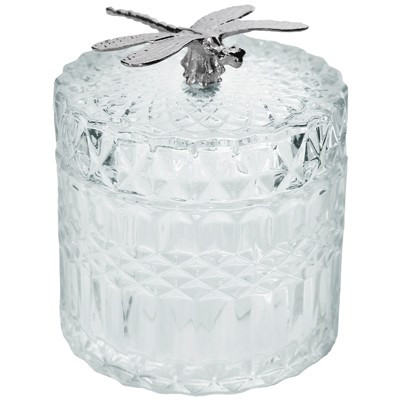 CLEAR TRINKET SILVER DRAGONFLY 11