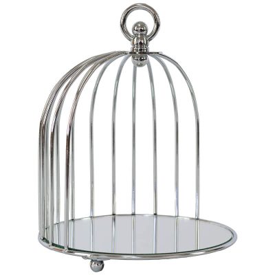 SILVER DISPLAY CAGE 23X18CM